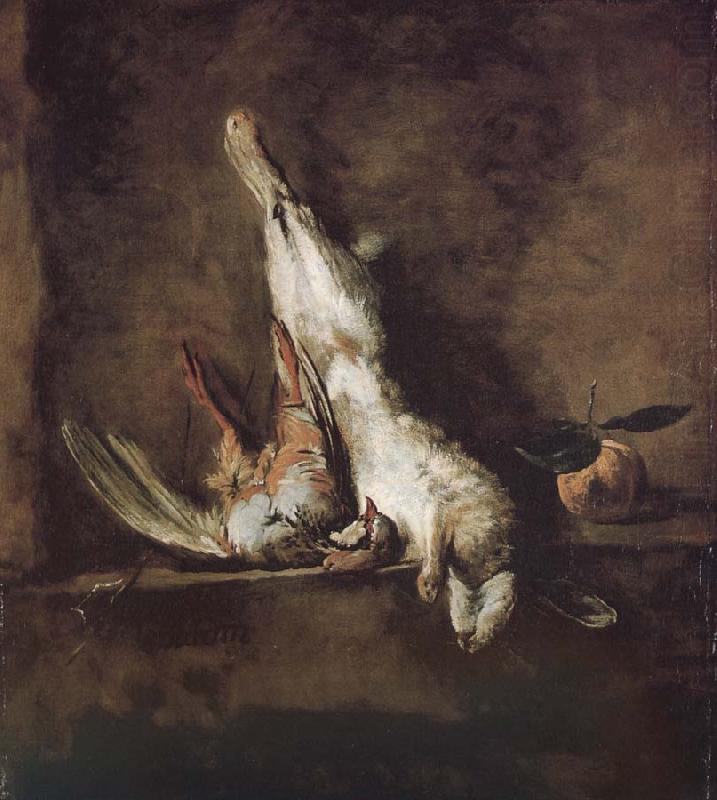 Jean Baptiste Simeon Chardin Orange red partridge and rabbit china oil painting image